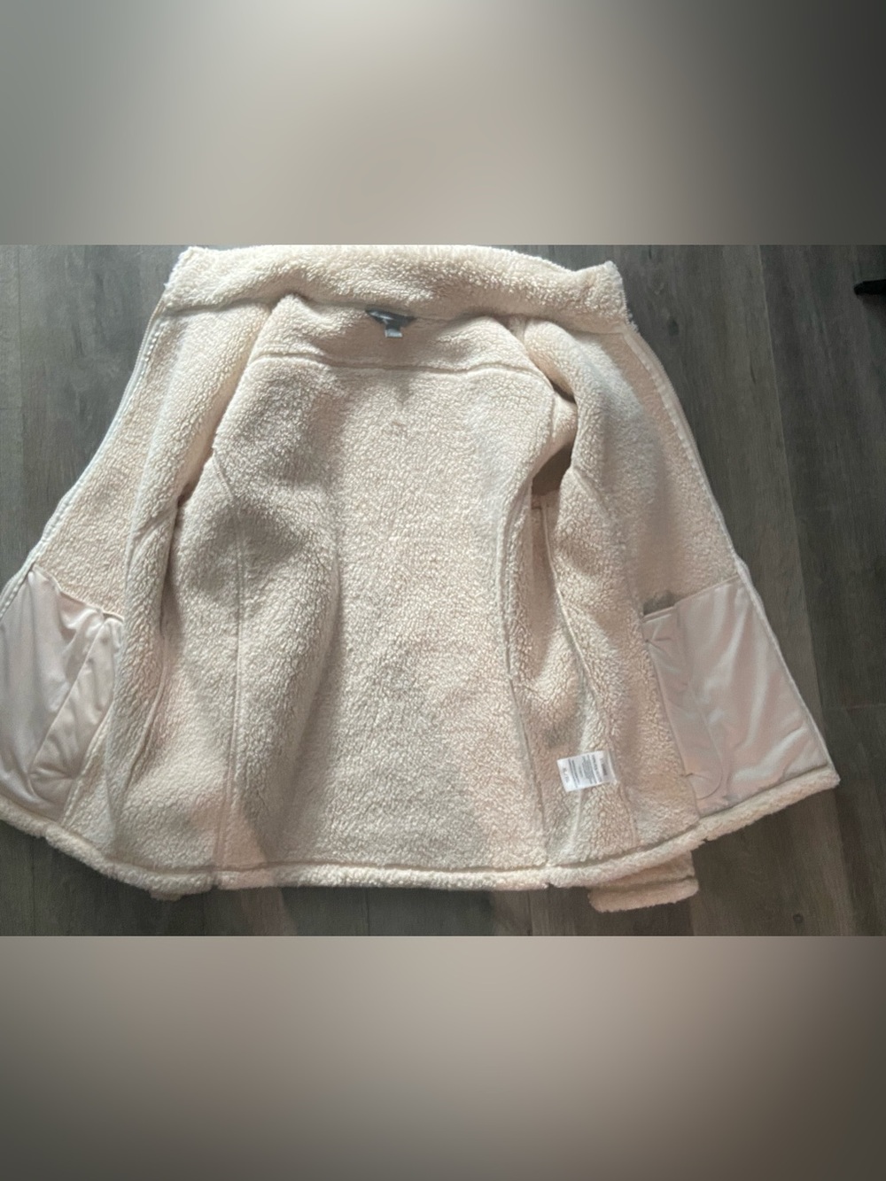 Cloudveil Sherpa Fleece Full Zip Teddy Women Jacket Cream Size XL - Cozy Luxe - Picture 4 of 8